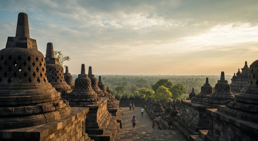 borobudur candirejo village cultural tour — Photorealistic editorial travel photograph relevant to: The honest, Bali-bas