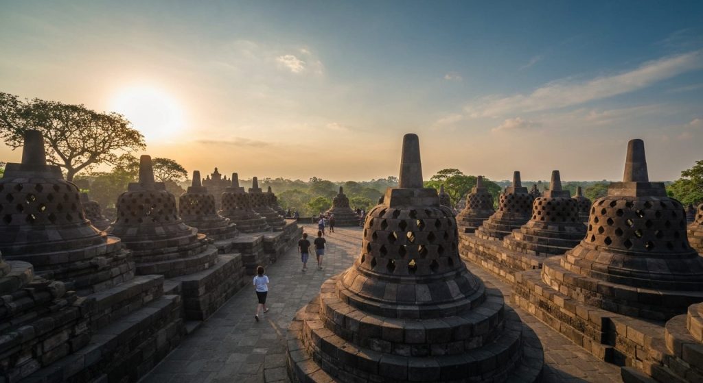 borobudur tour itinerary 1 day bali — Photorealistic editorial travel photograph relevant to: The honest, Bali-based pla