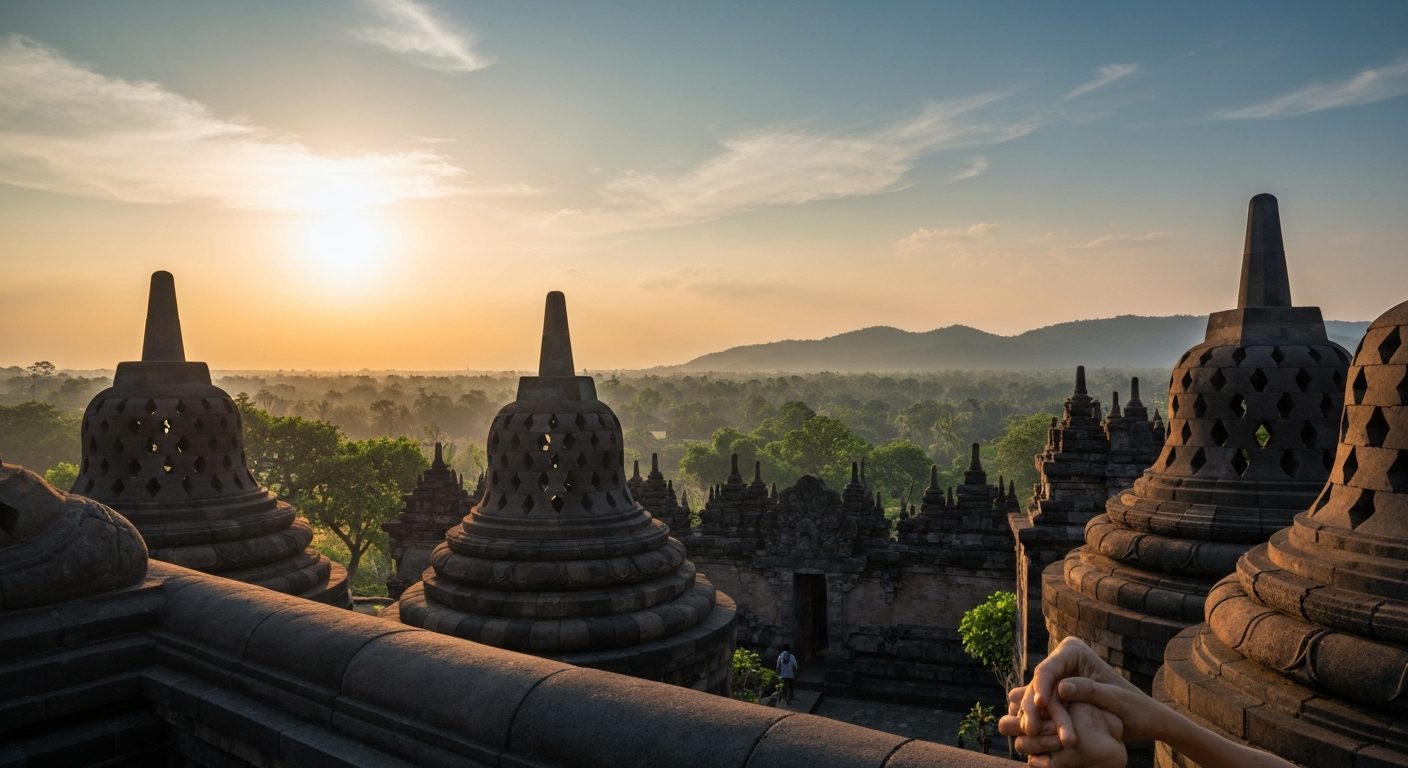 Borobudur Sunrise Tour from Bali — Private Early-Morning Temple Experience