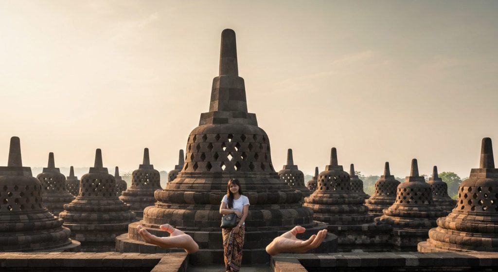 2 day borobudur yogyakarta bali tour — Photorealistic editorial travel photograph relevant to: The honest, Bali-based pl